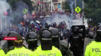 Антифашитский пикет солиданости с колумбийцами